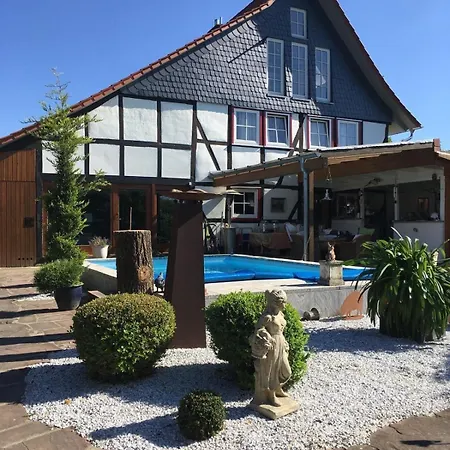 Fachwerk-villa Fuer 10 Mit Pool, Sauna, Fluegel, Kamin Friedland (Lower Saxony)